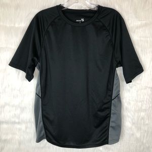 Baleaf Black & Grey Sweat Wicking Running Shirt
